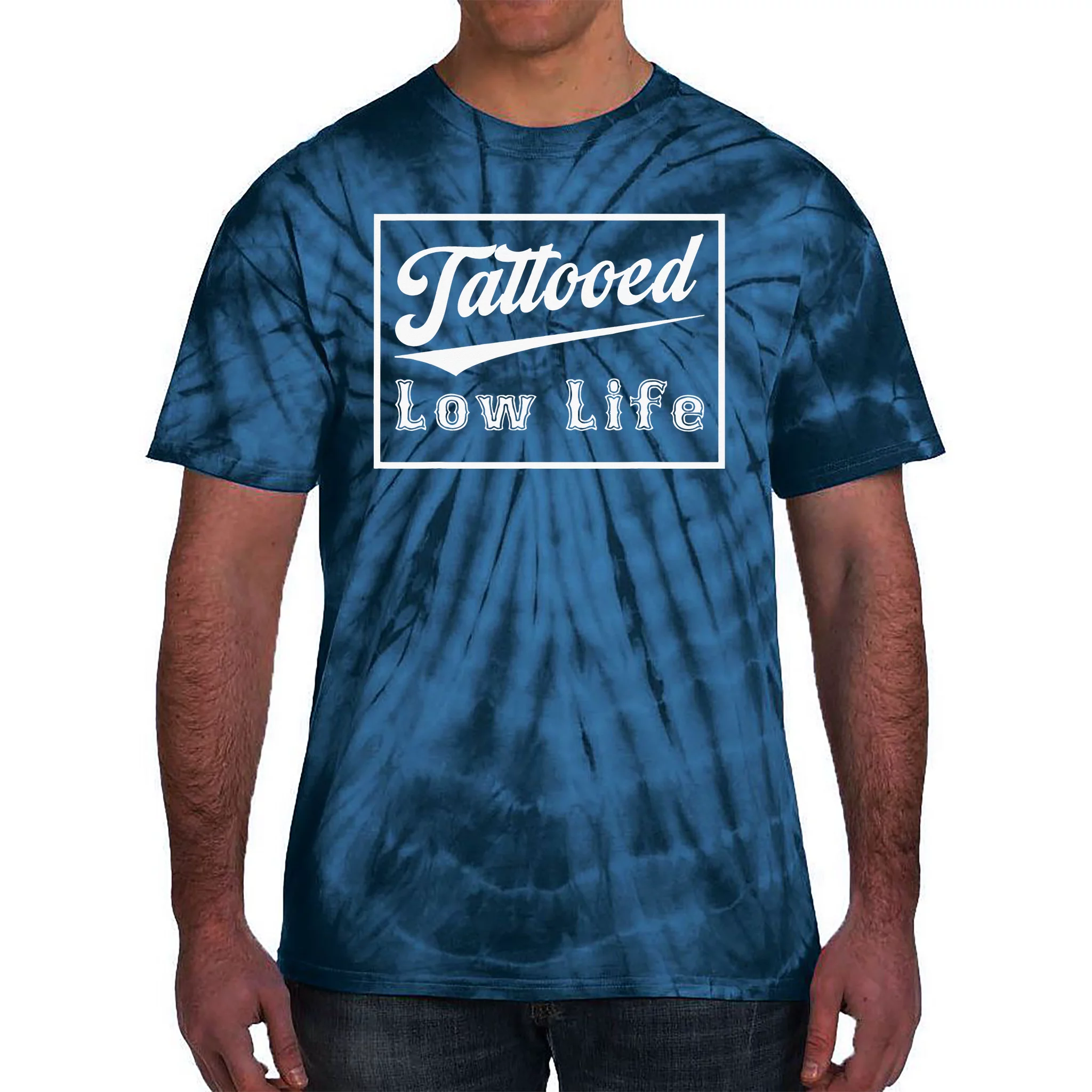 Tattoos Are For Scumbags And Sluts Funny Saying Tattoo Tie-Dye T-Shirt